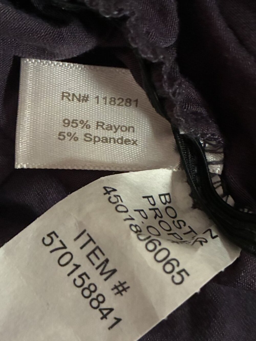 BOSTON PROPER Top Dress Large Gray Beads Ruched Tunic Boho Y2K Whimsigoth Fairy - Picture 6 of 7
